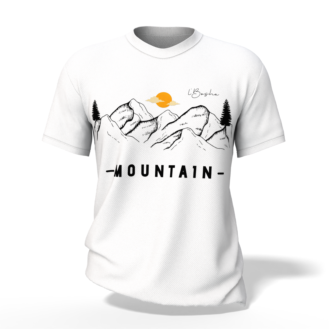 L’Bosha “Mountain Escape” Adventure Graphic T-Shirt