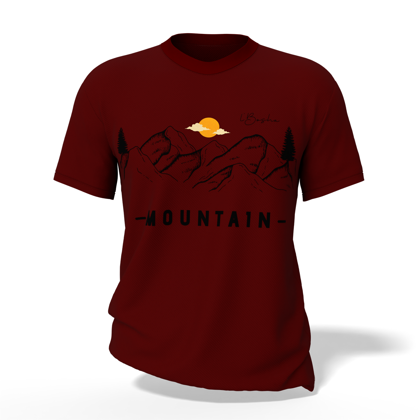 L’Bosha “Mountain Escape” Adventure Graphic T-Shirt