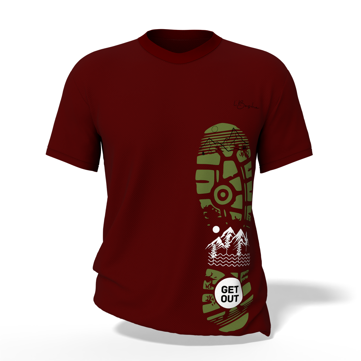 L’Bosha “Get Out” Adventure T-Shirt – Outdoor Explorer Edition