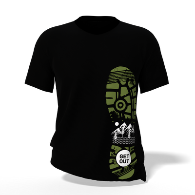 L’Bosha “Get Out” Adventure T-Shirt – Outdoor Explorer Edition