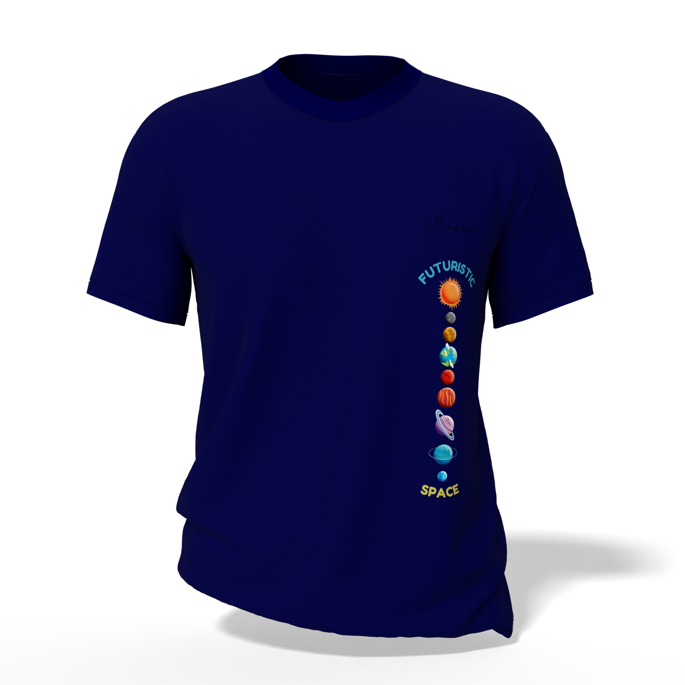 L’Bosha “Futuristic Space” T-Shirt – Cosmic Explorer Edition