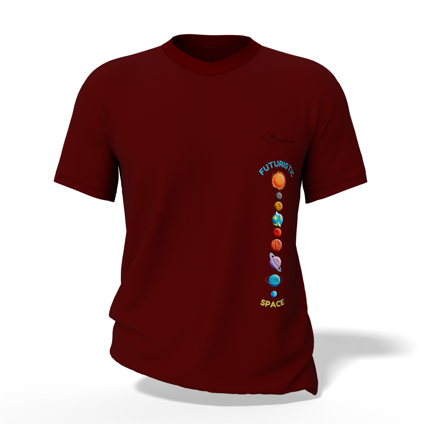 L’Bosha “Futuristic Space” T-Shirt – Cosmic Explorer Edition