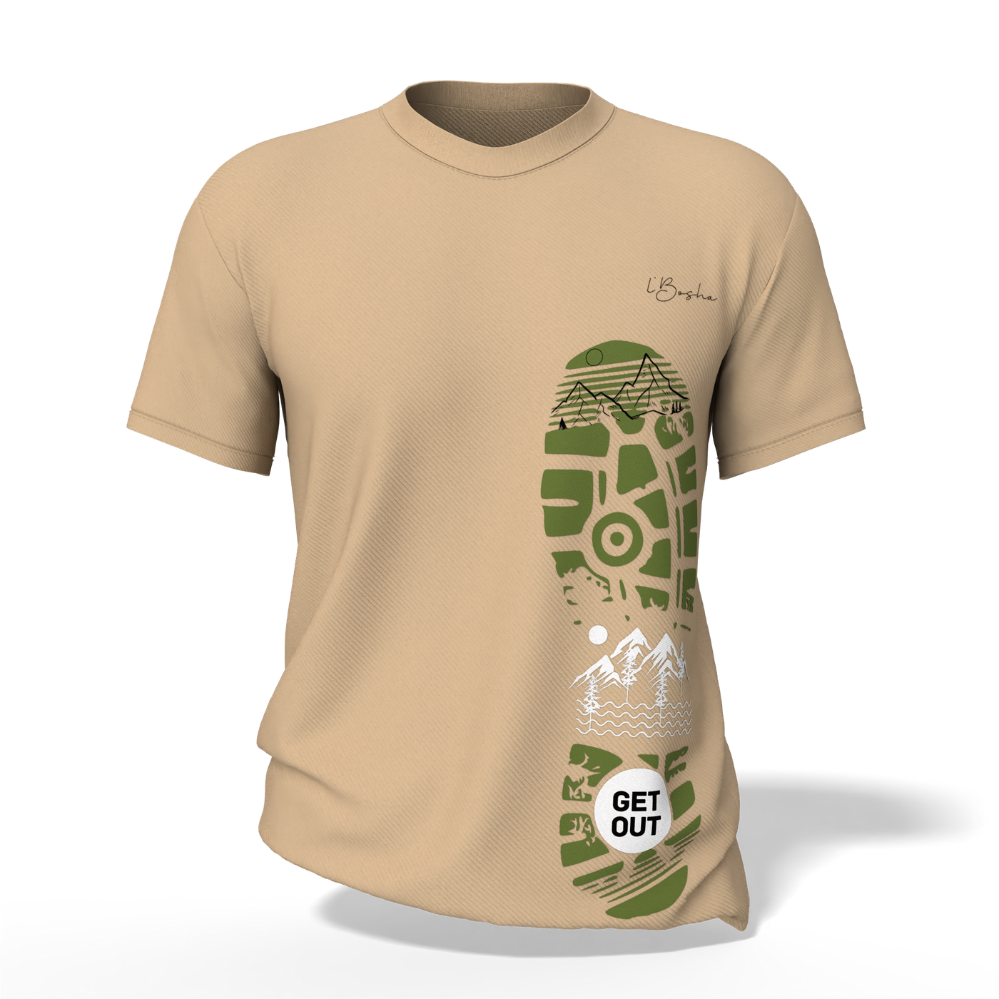 L’Bosha “Get Out” Adventure T-Shirt – Outdoor Explorer Edition